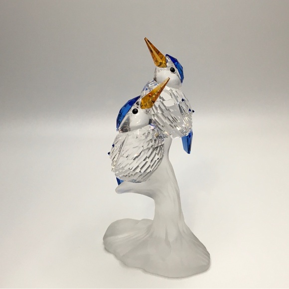 Swarovski Crystal Malachite Kingfishers birds - Picture 6 of 7